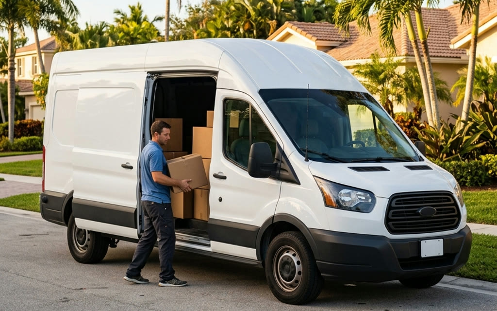 Cargo Van Ford Transit na Flórida