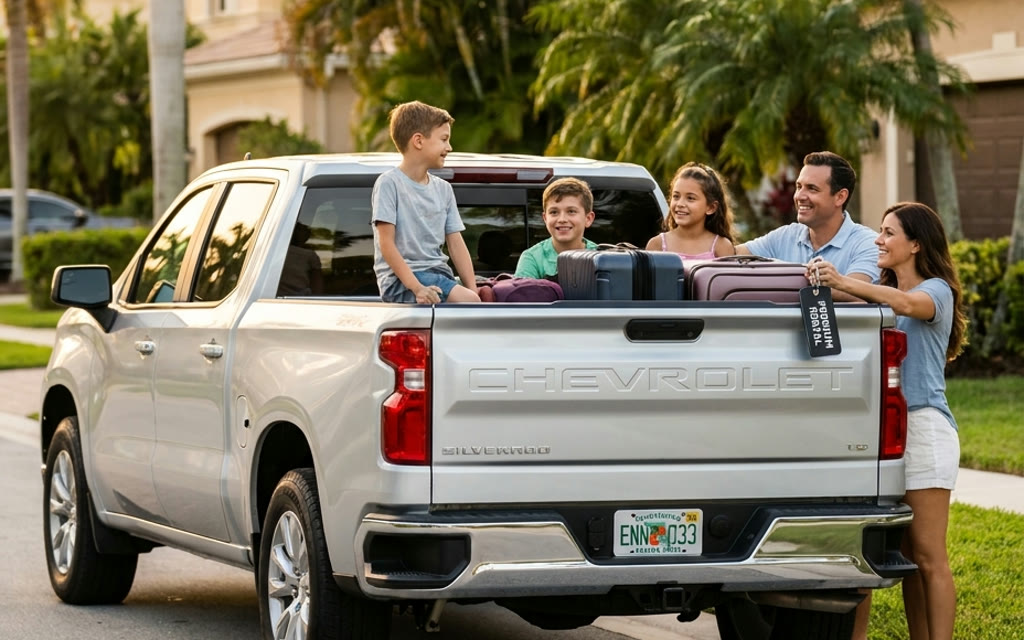 Picape Chevrolet Silverado na Flórida